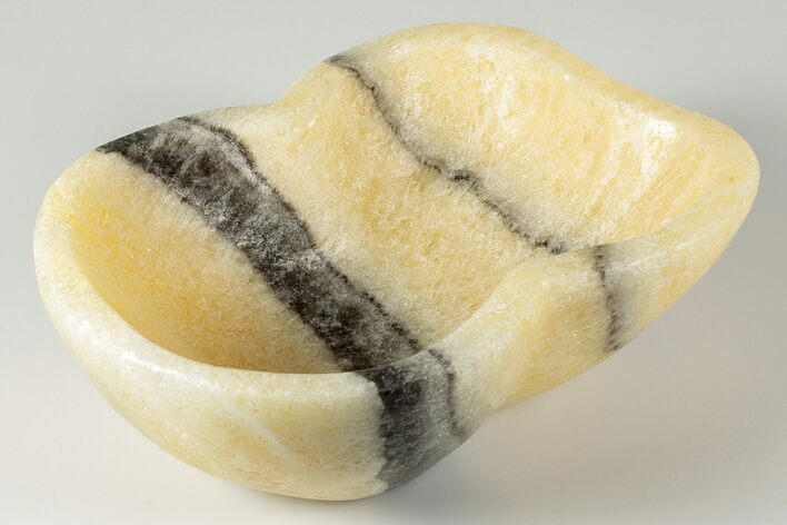 Banded Zebra Calcite Dish - Mexico #194179